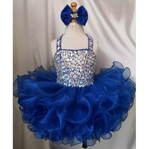  Infant/toddler/baby/children/kids Girl's  glitz pageant  lace Dress/clothingG128R